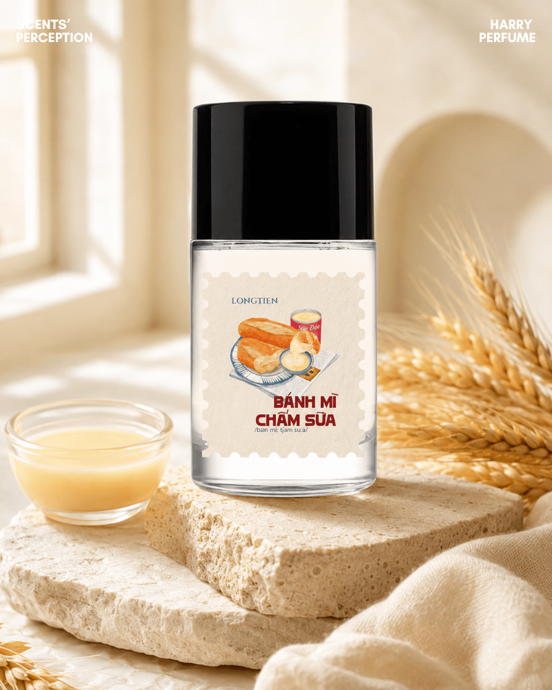 LONGTIEN Bánh Mì Chấm Sữa hợp nam nữ thích gourmand độc đáo, ấm áp, gần gũi, dễ tạo thiện cảm.