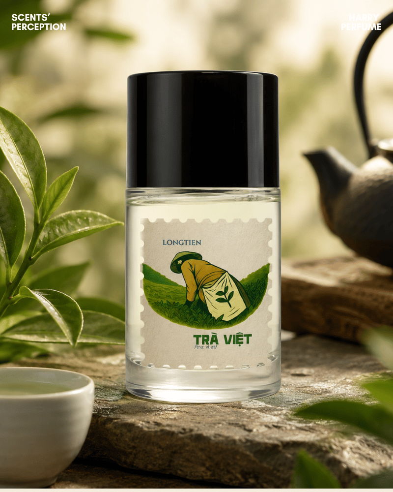 LONGTIEN Trà Việt đưa hương trà quen thuộc vào nước hoa hiện đại, tạo nét nhẹ, sạch và tinh tế