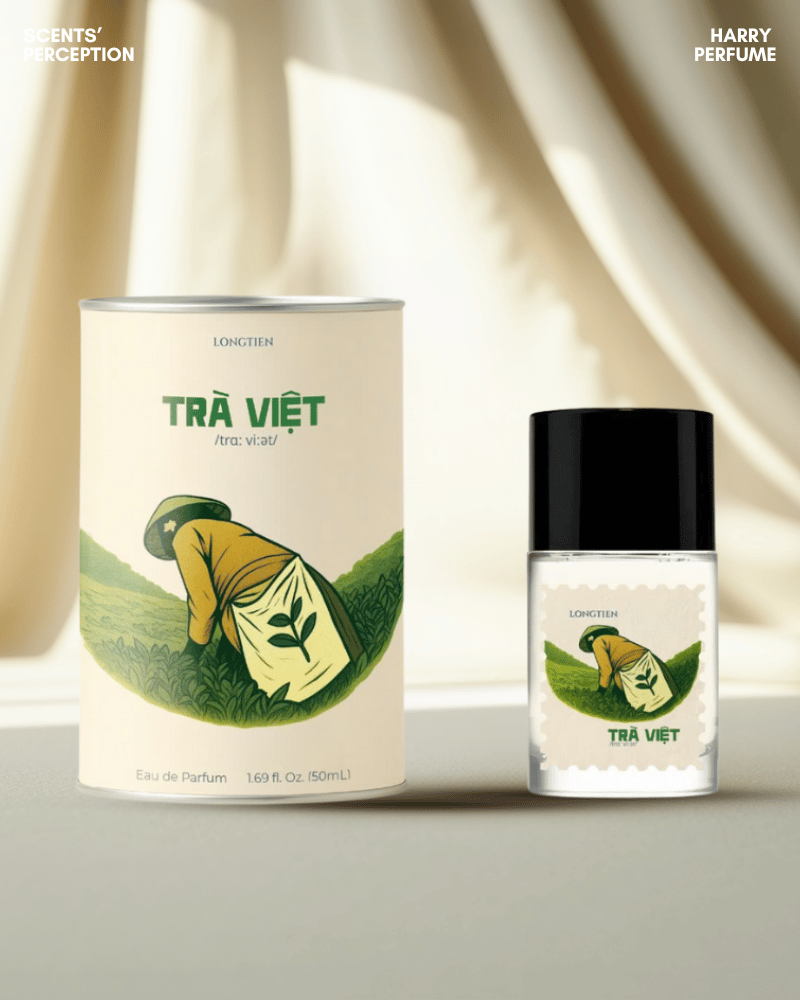 Tầng hương giữa kết hợp trà đen và hoa nhài, tạo chiều sâu mềm mại, thanh lịch cho Trà Việt