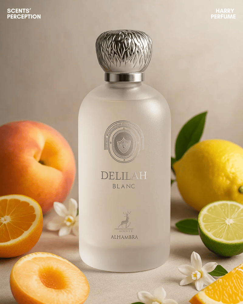 Maison Alhambra Delilah Blanc mở đầu tươi sáng với cam chanh – đào trắng nhưng nhanh dịu