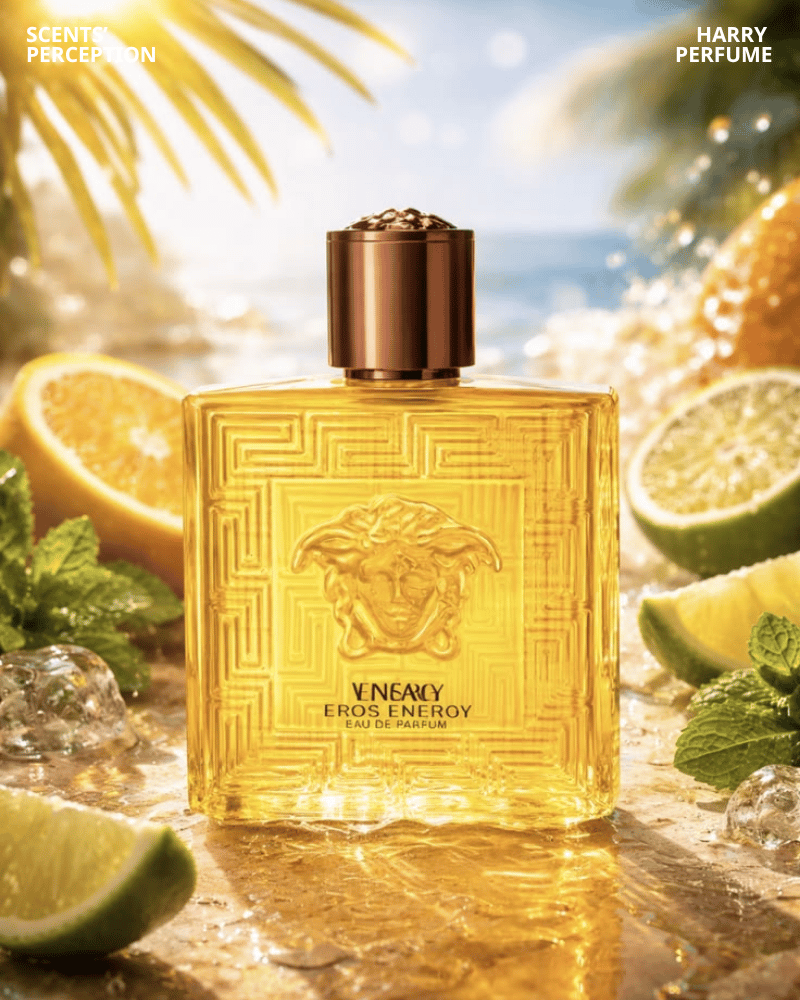 Versace Eros Energy với hương cam bergamot, chanh xanh và bưởi hồng mang lại sự năng động, quyến rũ, nam tính