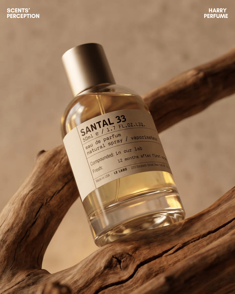 Le Labo Santal 33 nổi bật sandalwood khô, smoky, leathery và spicy, mang phong cách unisex cá tính, bụi bặm, nghệ thuật.