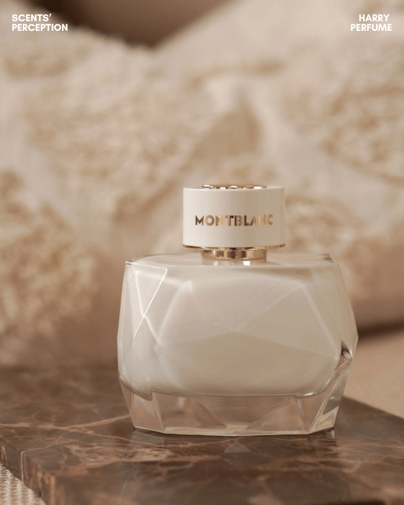 Montblanc Signature EDP thanh lịch với vanilla sạch, white musk và floral creamy, hợp phong cách clean girl tối giản.