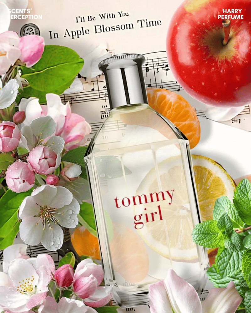 Tommy Girl EDT mở đầu tươi sáng với bergamot, bạc hà lục, tạo cảm giác sạch, mát và năng động.