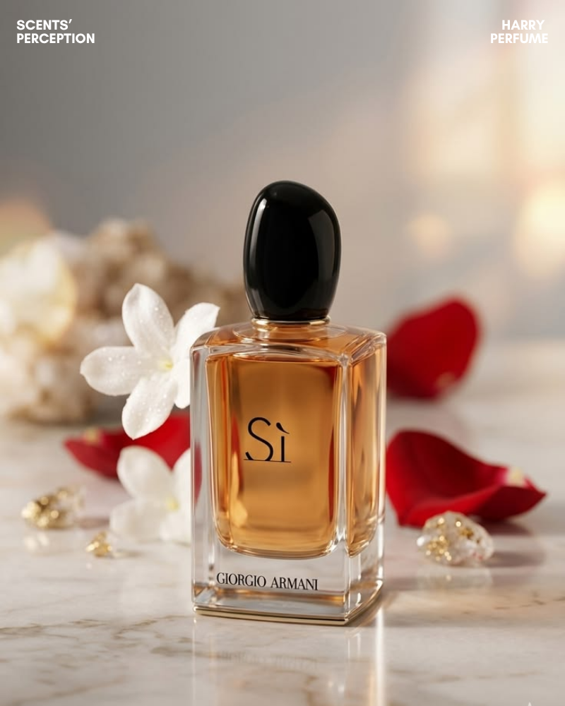 Giorgio Armani Sì EDP mang hương trái cây, hoa và vanilla ấm áp, phù hợp mẹ trưởng thành, sang trọng, quyến rũ.