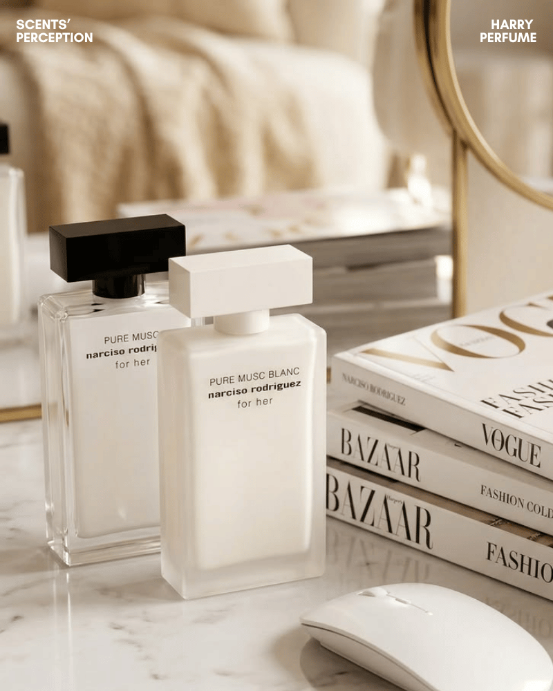Pure Musc EDP sắc lạnh, tối giản; Pure Musc Blanc 2026 mềm mại, ấm áp và dễ tiếp cận hơn