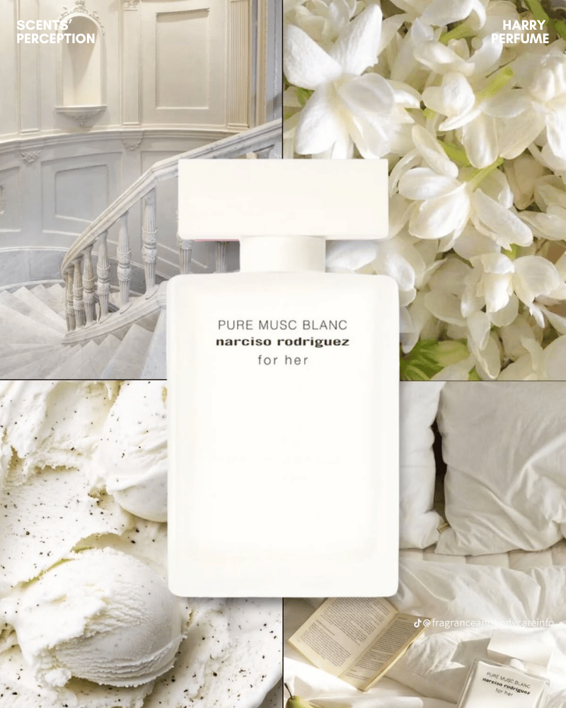 Pure Musc Blanc 2026 có thể bám êm và ấm mịn hơn, còn Pure Musc EDP rõ nét, sạch lạnh hơn