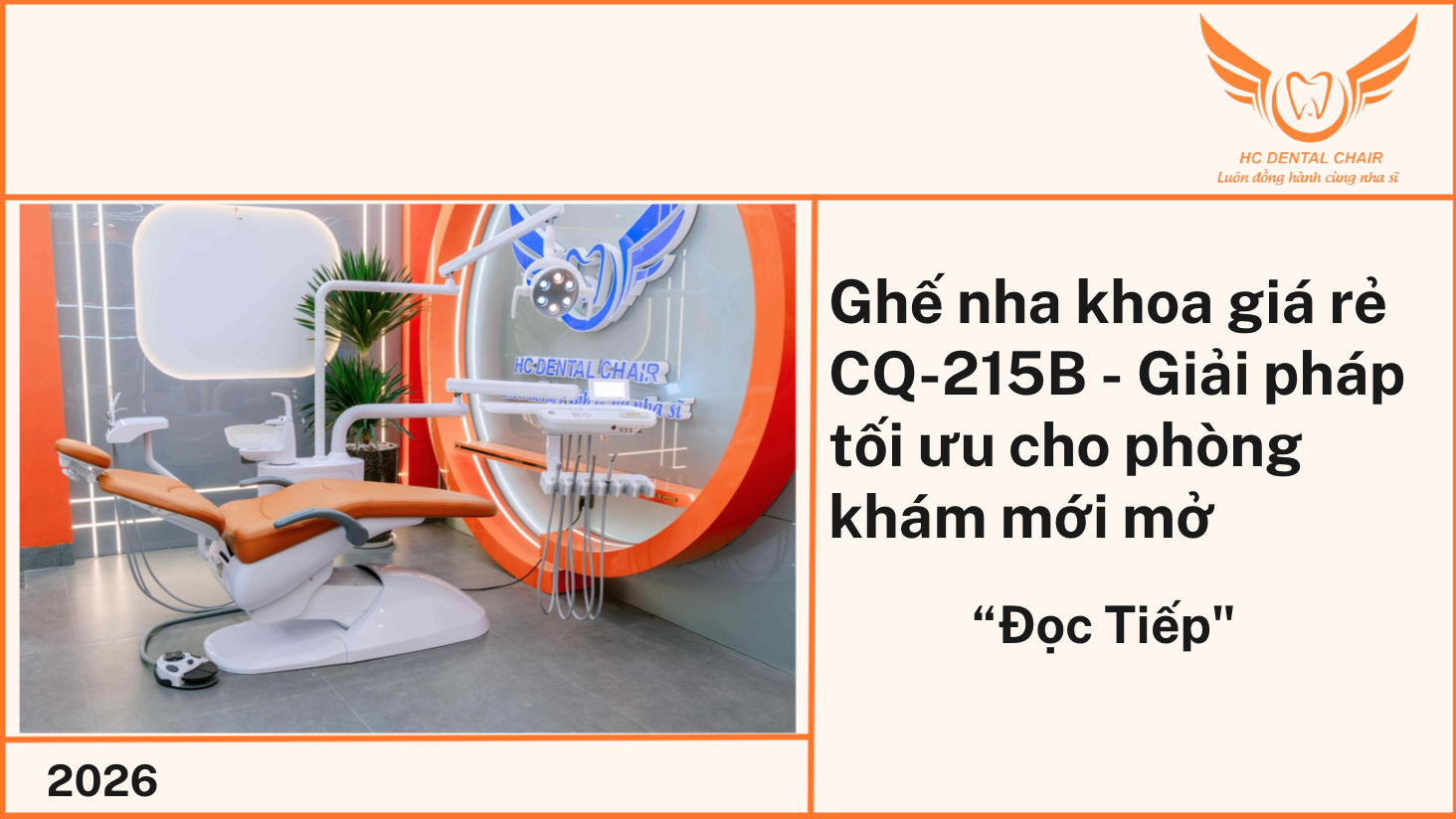 Ghế nha khoa giá rẻ CQ-215B - Giải pháp tối ưu cho phòng khám mới mở