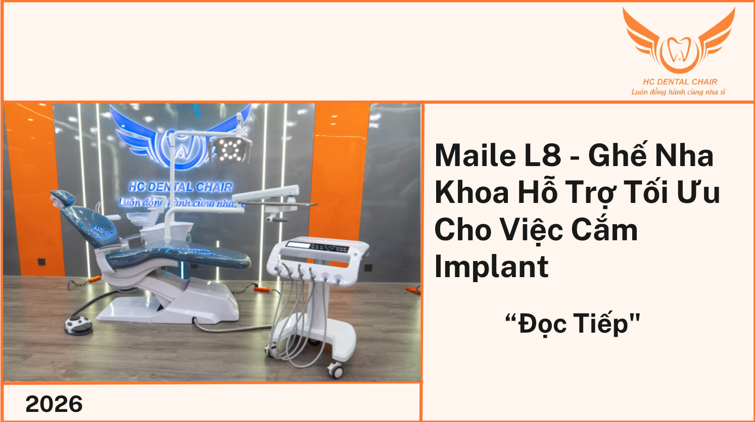 Maile L8 - Ghế Nha Khoa Hỗ Trợ Tối Ưu Cho Việc Cắm Implant