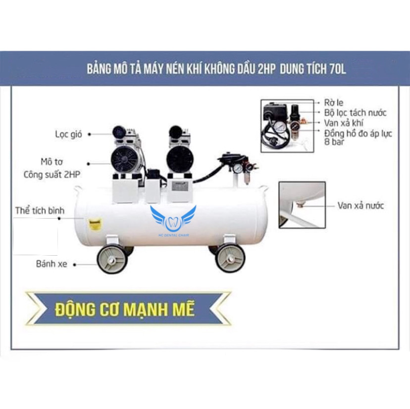 MÁY NÉN KHÍ 50L - 2HP