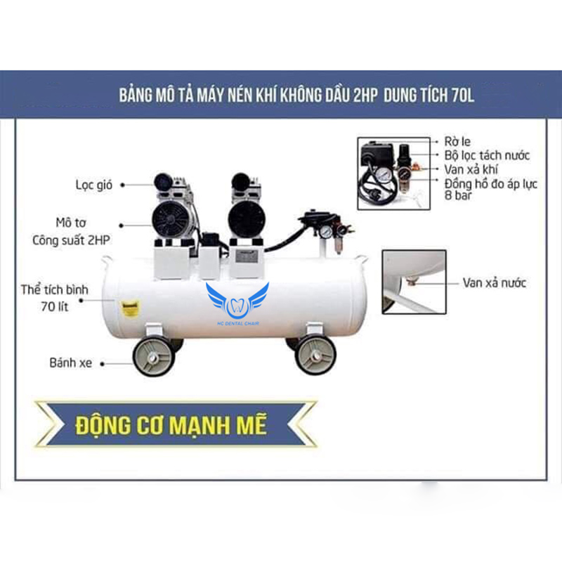 MÁY NÉN KHÍ 70L - 3HP