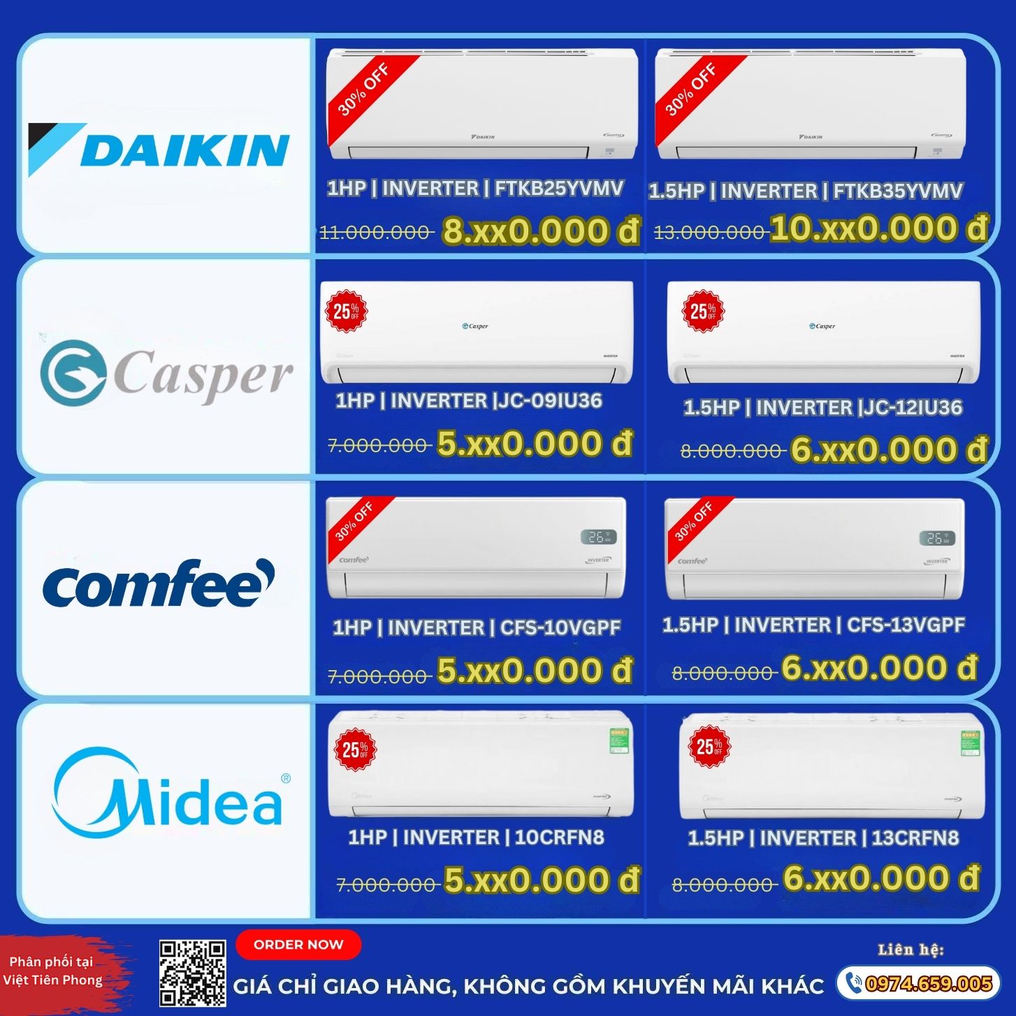 Đại Tiệc Máy Lạnh Cuối Năm – Giá Sốc Tại  Việt Tiên Phong