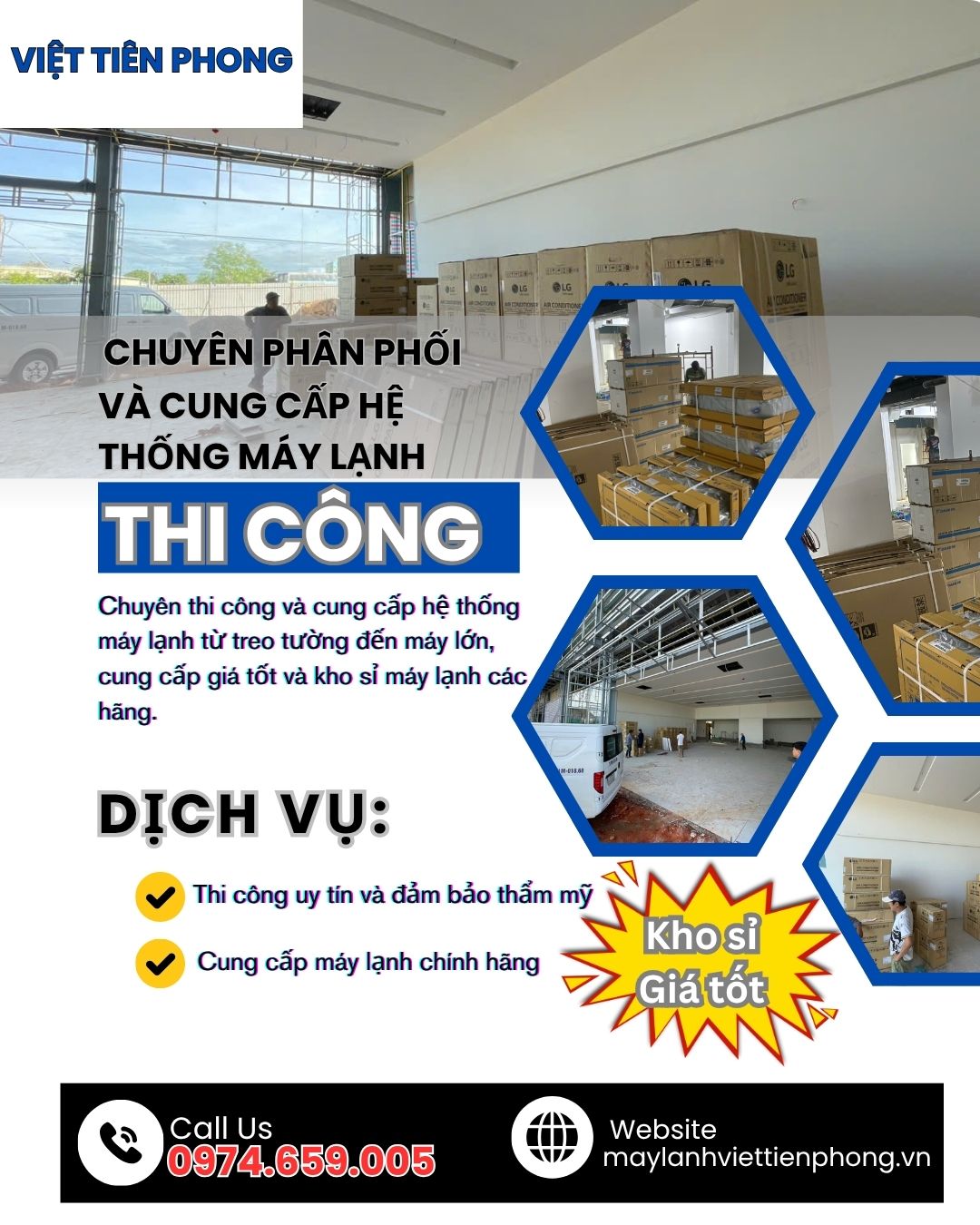 VIỆT TIÊN PHONG – ĐƠN VỊ THI CÔNG VÀ PHÂN PHỐI HỆ THỐNG MÁY LẠNH CHUYÊN NGHIỆP