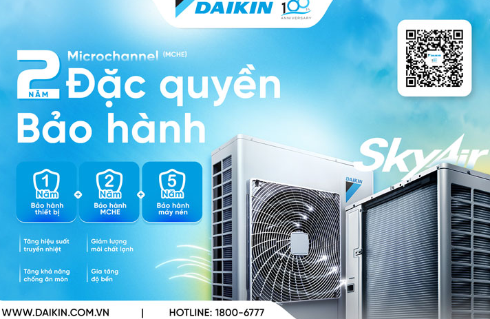 Microchannel - Đặc Quyền 2 Năm Bảo Hành