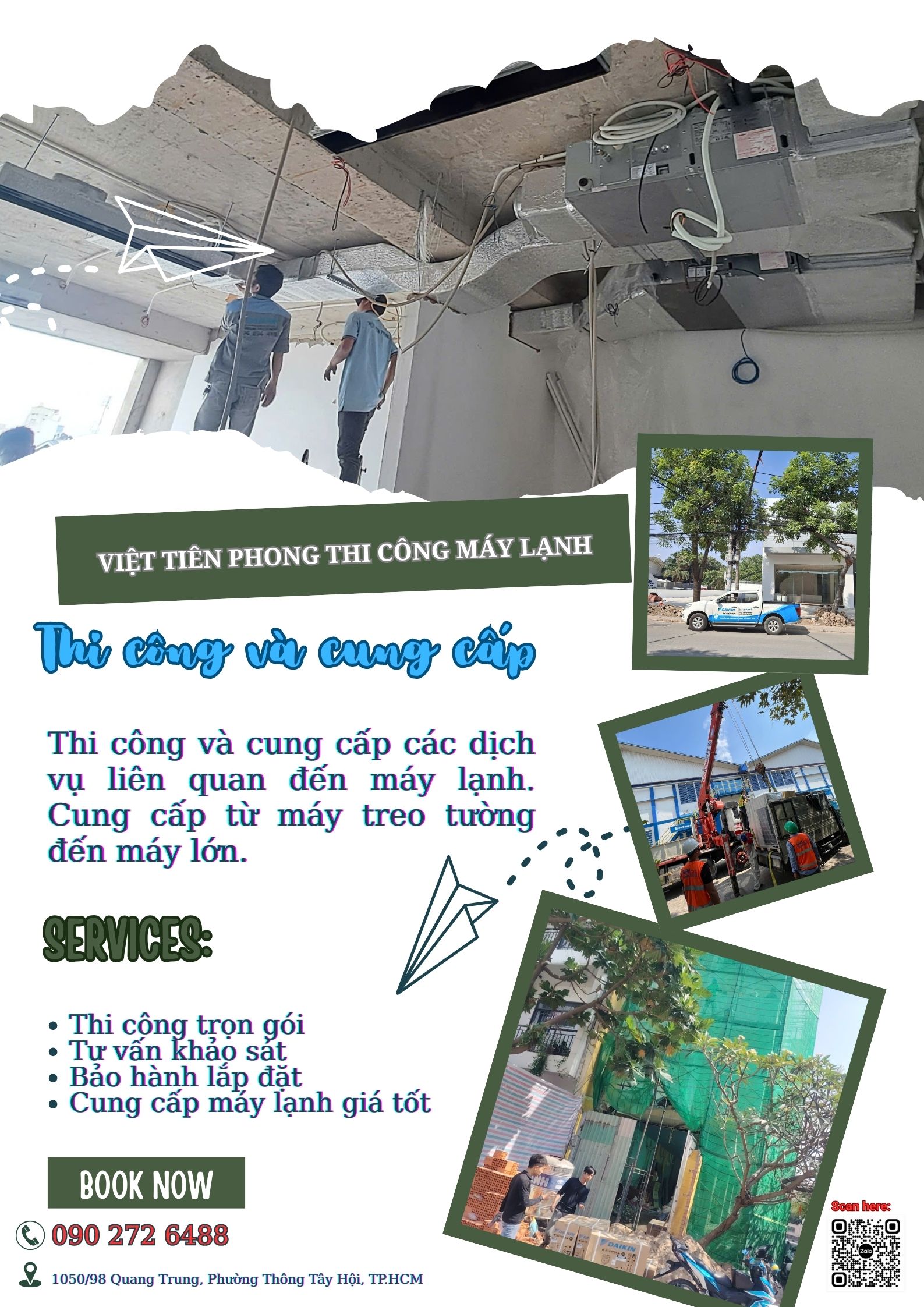 Việt Tiên Phong – Đơn Vị Thi Công & Cung Cấp Máy Lạnh Uy Tín Tại TP.HCM