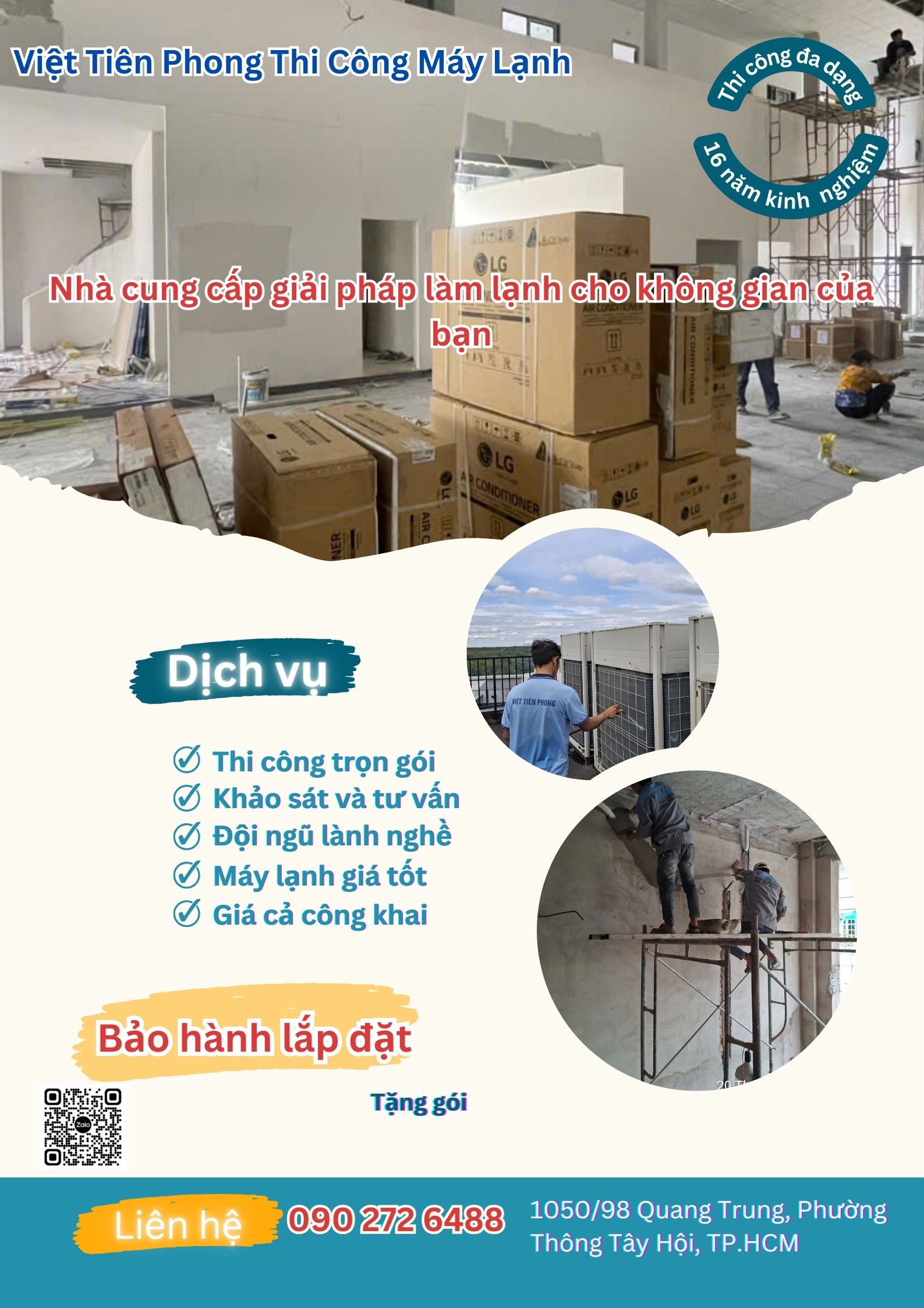 Thi Công Máy Lạnh Trọn Gói – Việt Tiên Phong