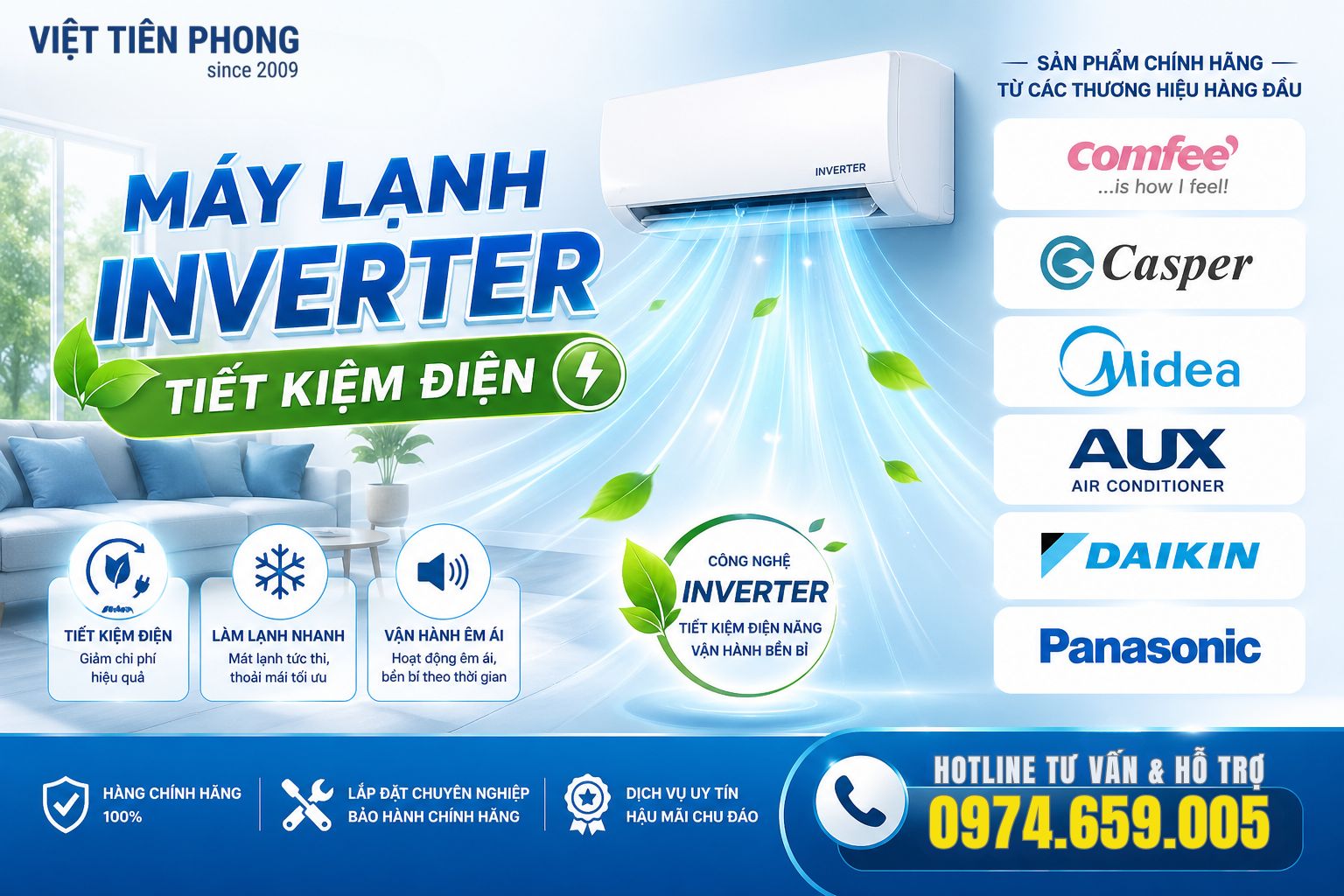 Có Nên Mua Máy Lạnh Inverter Giá Rẻ? Gợi Ý Các Dòng 1HP Đáng Mua 2026