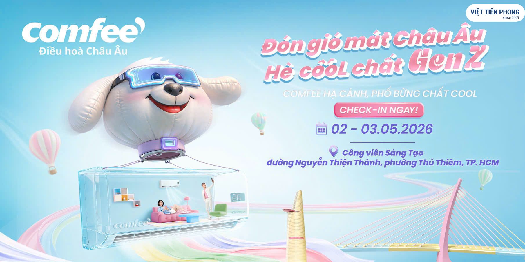 Comfee “hạ cánh” tại TP.HCM – Việt Tiên Phong đồng hành mang gió mát Châu Âu đến mùa hè 2026