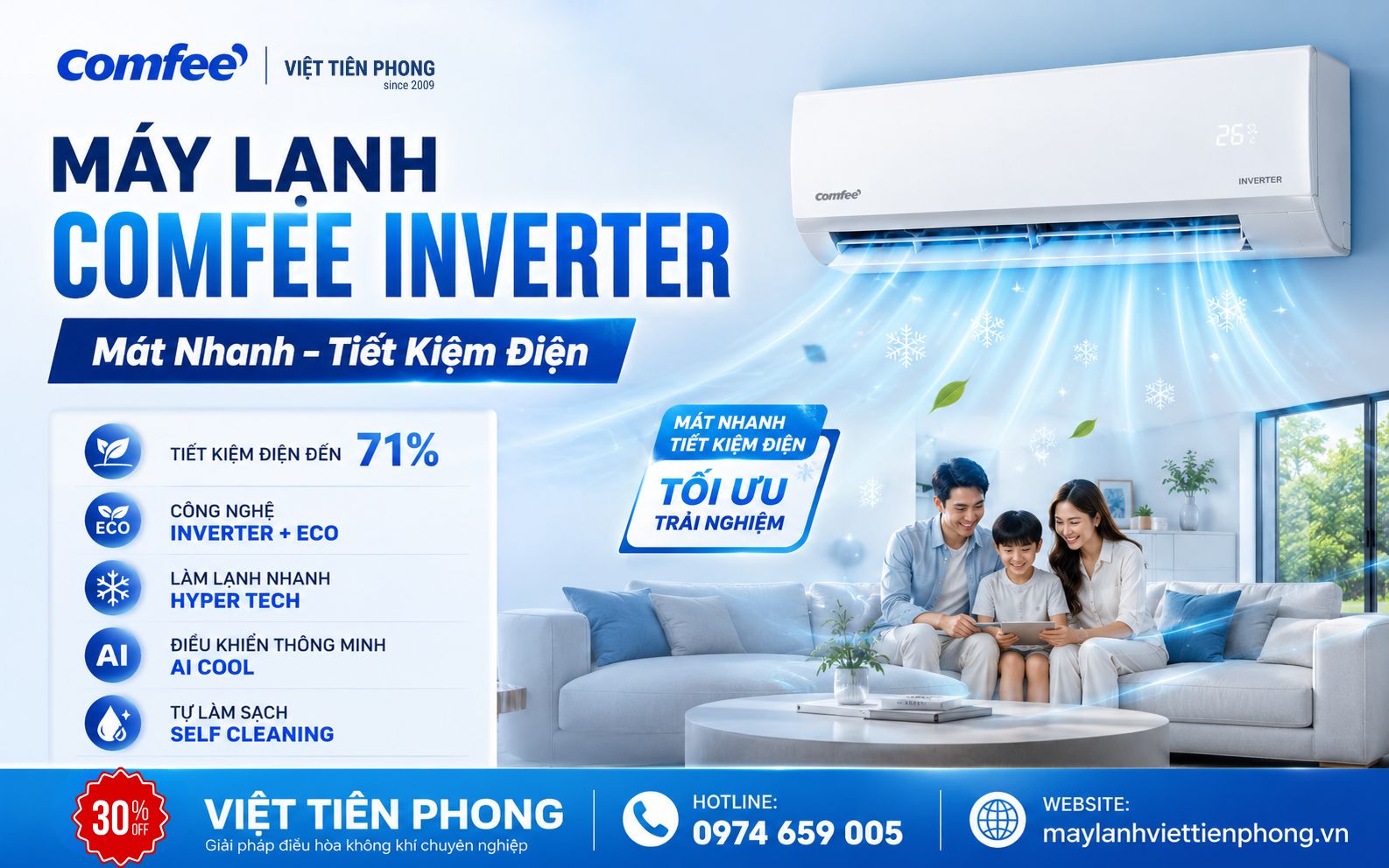 Máy Lạnh Comfee Inverter Có Tốt Không? Ưu Điểm, Công Nghệ & Model Đáng Mua 2026