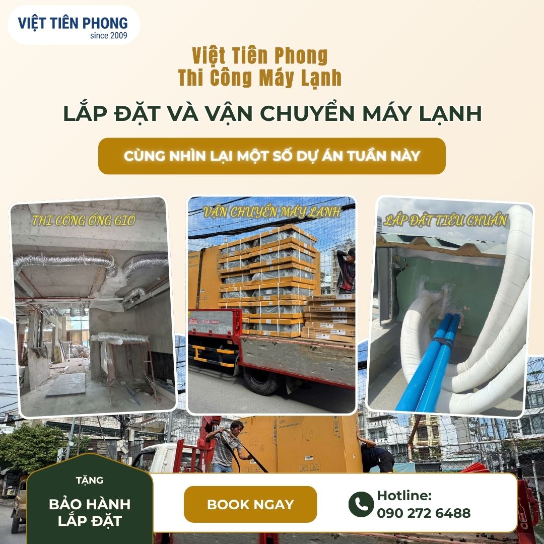 Thi Công Máy Lạnh Tại TP.HCM – Lắp Đặt, Vận Chuyển Máy Lạnh Chuyên Nghiệp