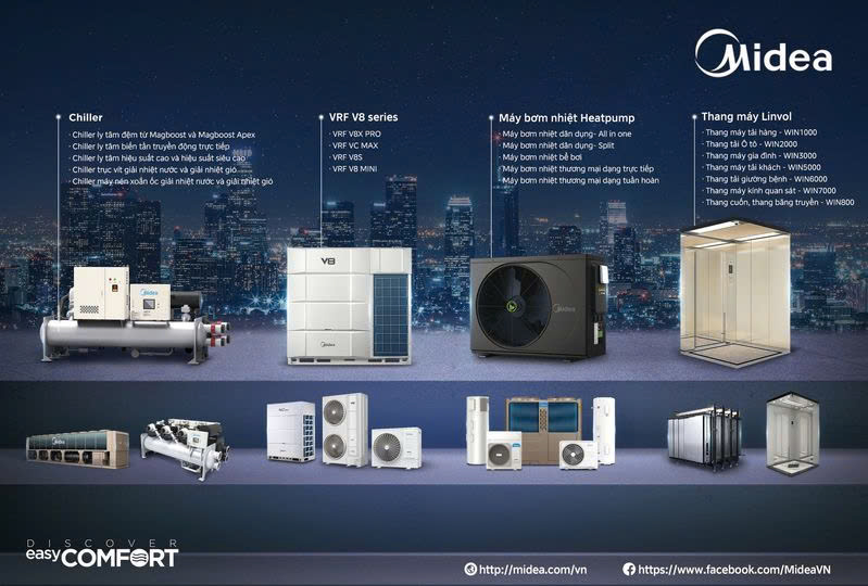 MIDEA – GIẢI PHÁP HVAC TOÀN DIỆN CHO TÒA NHÀ HIỆN ĐẠI