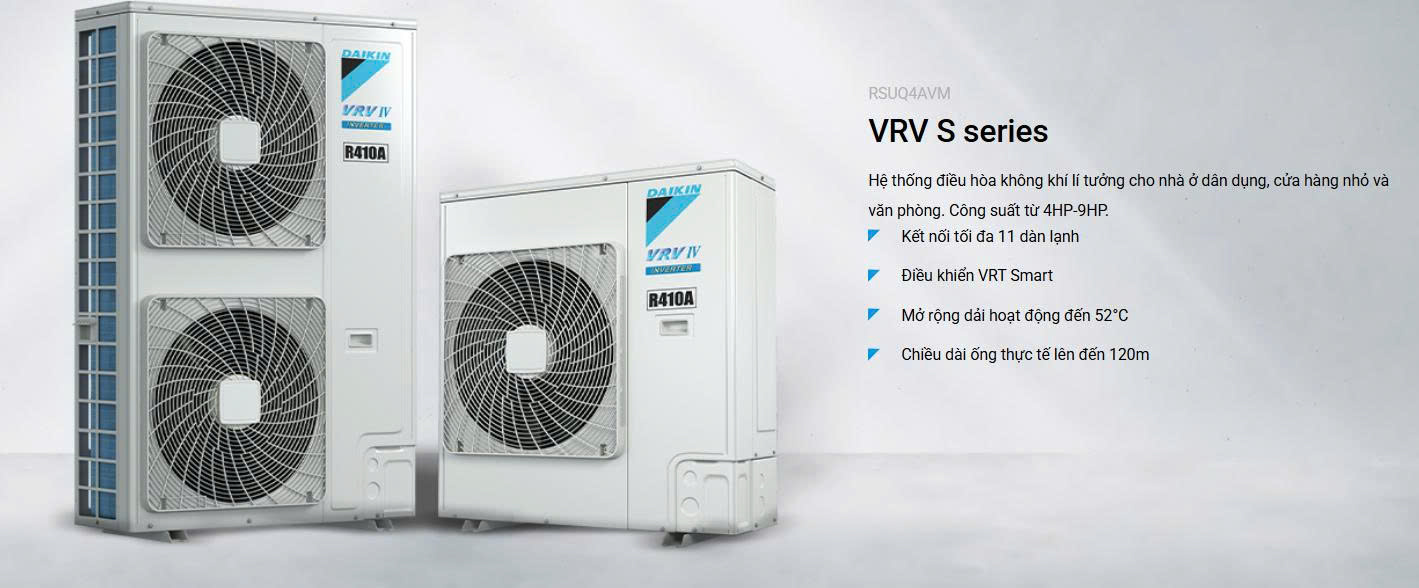 VRV S Series – Hệ Thống Điều Hòa Không Khí Lý Tưởng Cho Nhà Ở & Văn Phòng Nhỏ