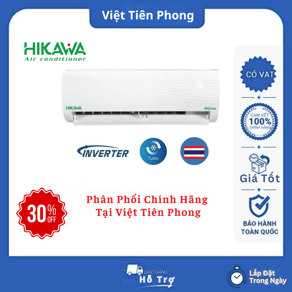 Máy lạnh treo tường HIKAWA Inverter 1 chiều 9000 BTU HI-VC10A/K-VC10A