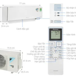 Mới 2025 Máy Lạnh Daikin Inverter 2.5 HP FTKB60ZVMV (Model 2025)