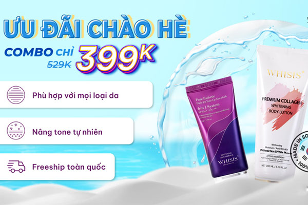 Bộ đôi kem chống nắng Hàn Quốc cho hè 2023 từ WHISIS