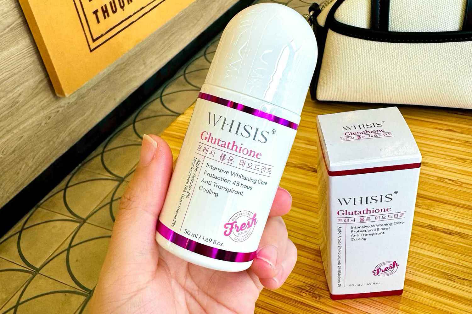 Tác dụng của Lăn khử mùi dưỡng trắng da trị thâm Whisis Glutathione