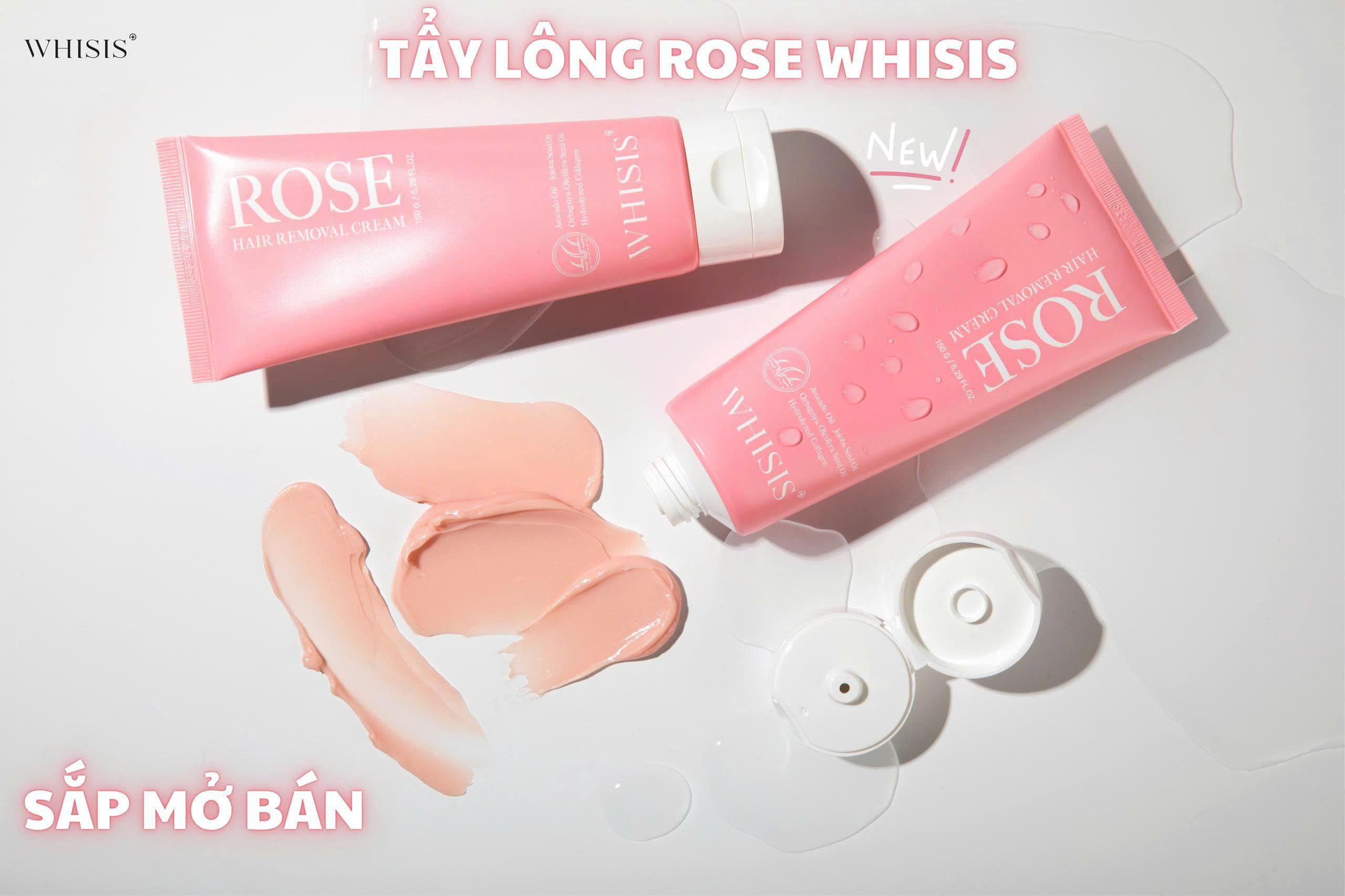 Review Kem tẩy lông Whisis hương hoa hồng - Mịn da, Không rát, Thơm dịu cả ngày!