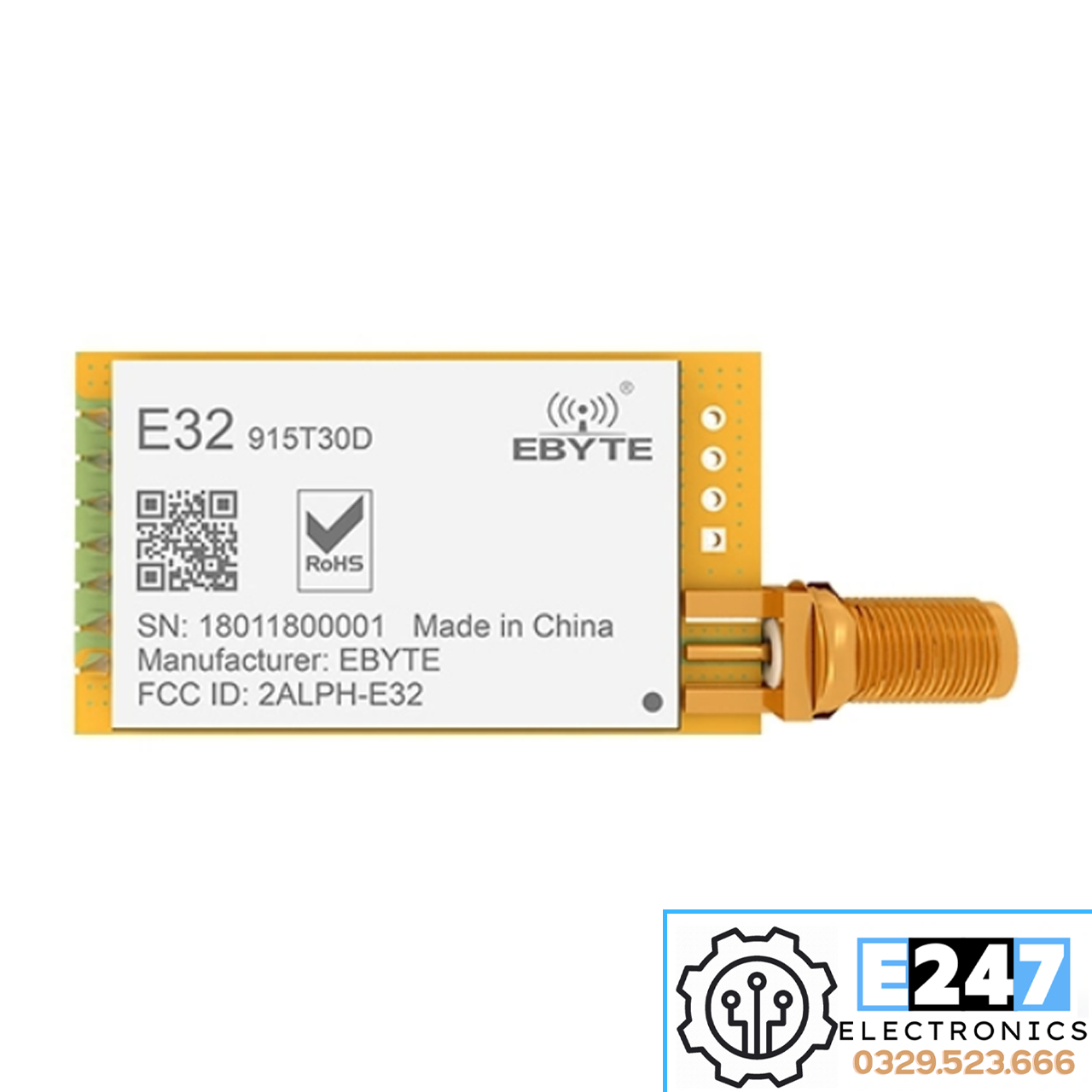 MODULE THU PHÁT RF LORA 8KM E32-915T30D