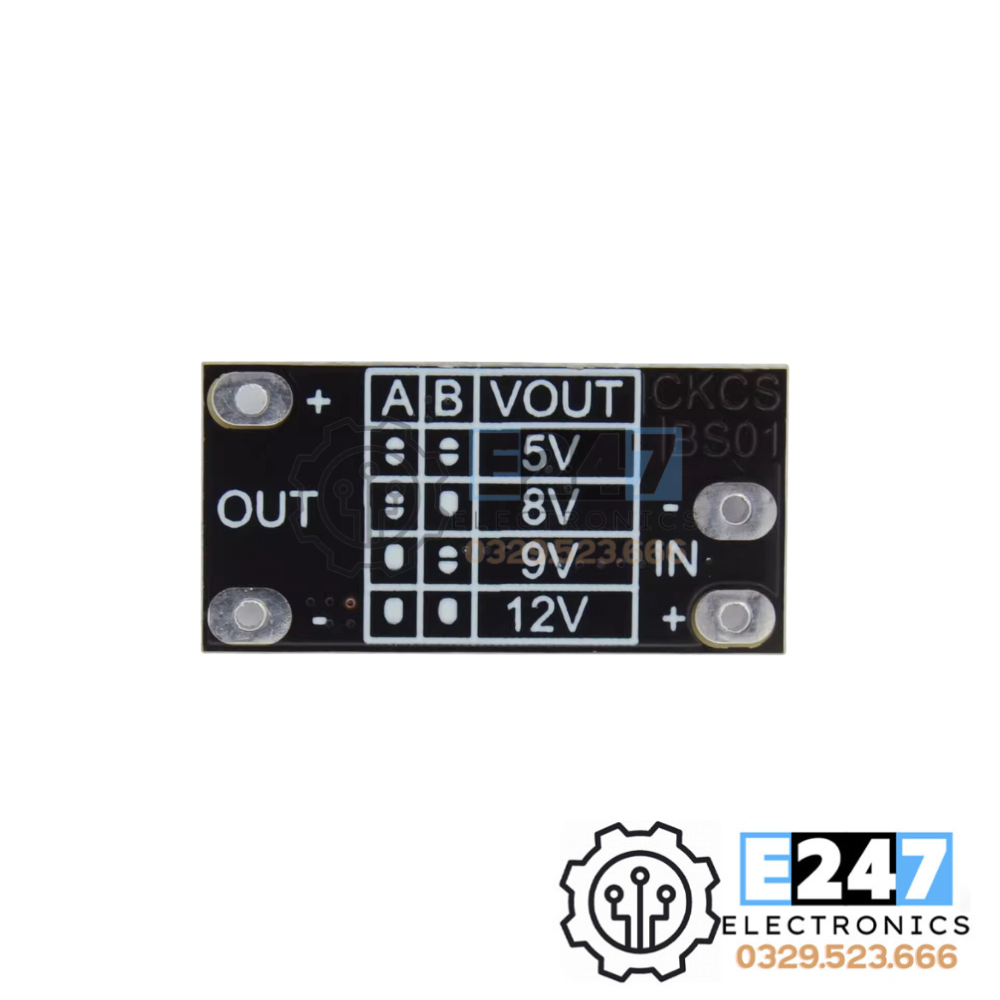 MODULE TĂNG ÁP PIN LITHIUM MINI DC-DC 3.7V sang 12V có thể điều chỉnh 5V / 8V / 9V đa năng