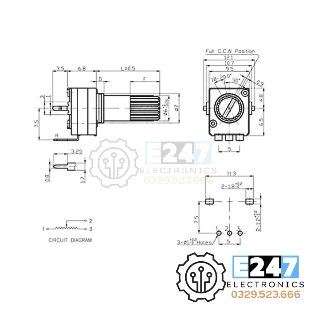 Triết áp RV09 2K
