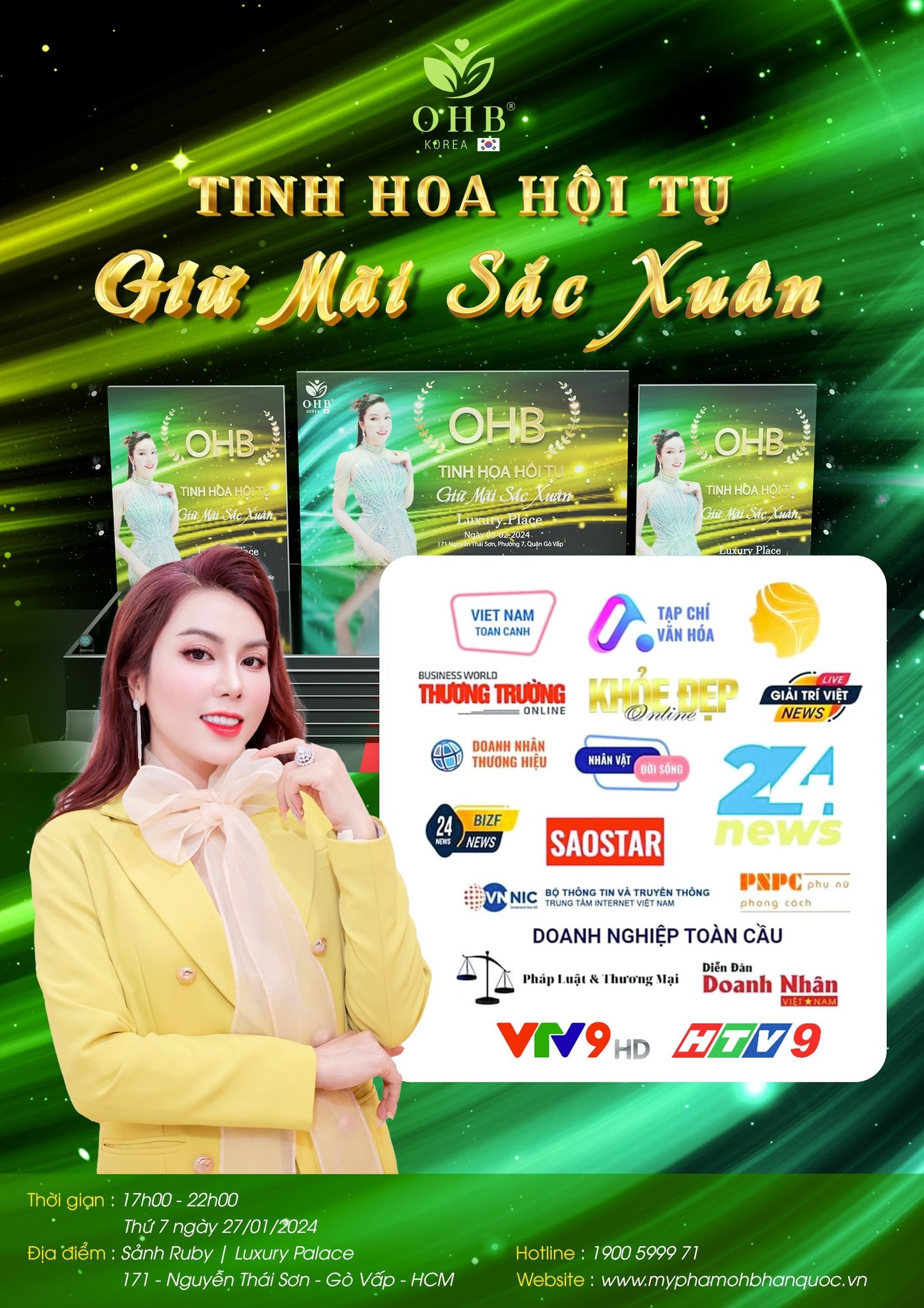 CÁC ĐƠN VỊ TRUYỀN THÔNG SẼ ĐỒNG HÀNH CÙNG TRONG ĐÊM GALA VINH DANH OHB “TINH HOA HỘI TỤ - GIỮ MÃI SẮC XUÂN