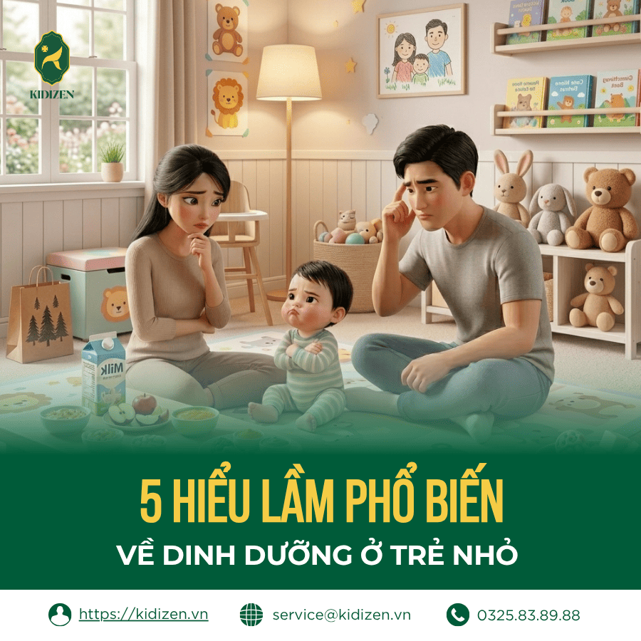 5 HIỂU LẦM PHỔ BIẾN VỀ DINH DƯỠNG Ở TRẺ NHỎ