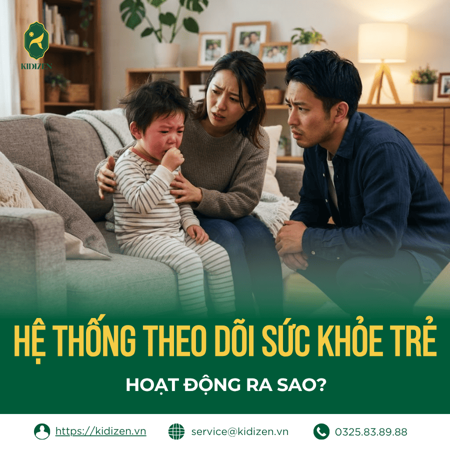 HỆ THỐNG THEO DÕI SỨC KHỎE TRẺ HOẠT ĐỘNG RA SAO?