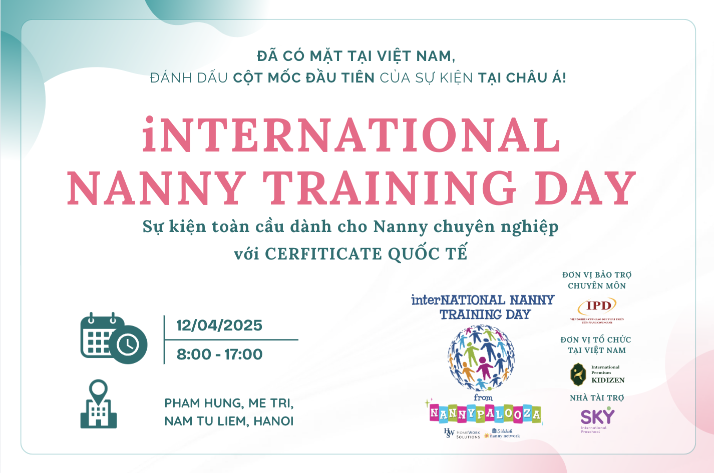 iNNTD 2025 – Sự Kiện Toàn Cầu Dành Cho Bảo Mẫu Chuyên Nghiệp với INTERNATIONAL CERTIFICATE tại Việt Nam