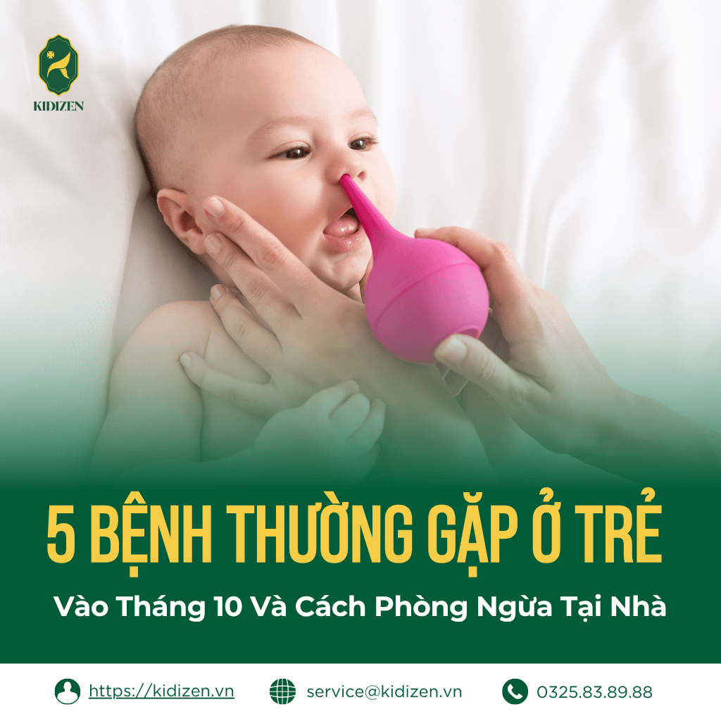 5 Bệnh Thường Gặp Ở Trẻ Vào Tháng 10 Và Cách Phòng Ngừa Tại Nhà