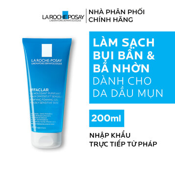 Gel Rửa Mặt La Roche-Posay Dành Cho Da Dầu, Nhạy Cảm 200ml