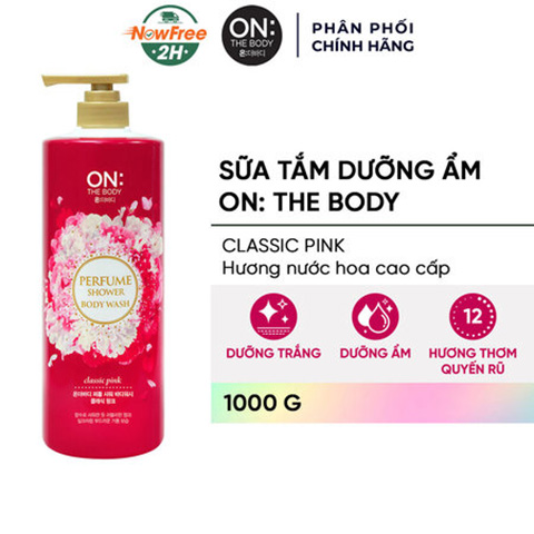 Sữa Tắm On: The Body Dưỡng Ẩm Hương Tinh Tế 1000g Perfume Shower Body Wash #Classic Pink