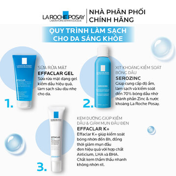 Gel Rửa Mặt La Roche-Posay Dành Cho Da Dầu, Nhạy Cảm 200ml