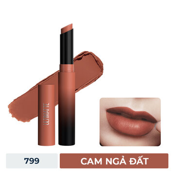 Son Lì Maybelline Mịn Môi Siêu Nhẹ 1299 Đỏ Cam Đất 1.7g