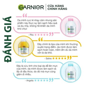 Nước Tẩy Trang Garnier Làm Sạch Sâu Lớp Trang Điểm 400ml