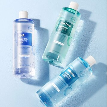 Nước Tẩy Trang Nature Republic Chiết Xuất AHA 500ml Good Skin AHA Ampoule Cleansing Water