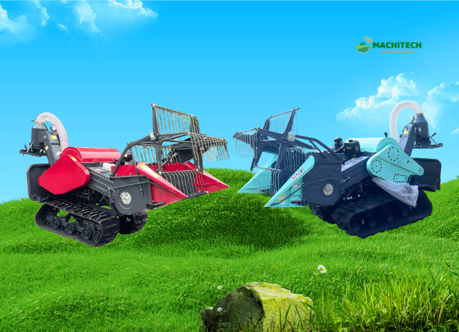 2 dòng máy gặt mini dùng cho ruộng bậc thang
