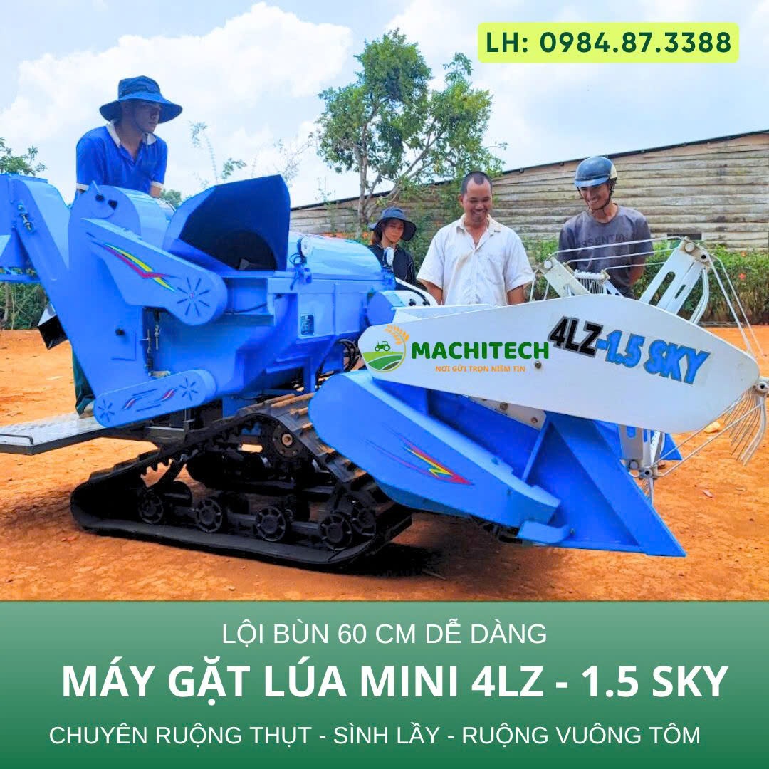 Máy gặt ruộng vuông tôm tốt nhất 2024