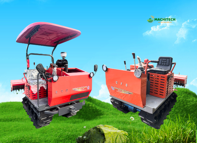 Các dòng máy xới đất bánh xích chuyên cho ruộng sình lầy