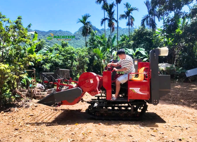 Máy gặt lúa mini gặt được bao nhiêu sào một ngày?