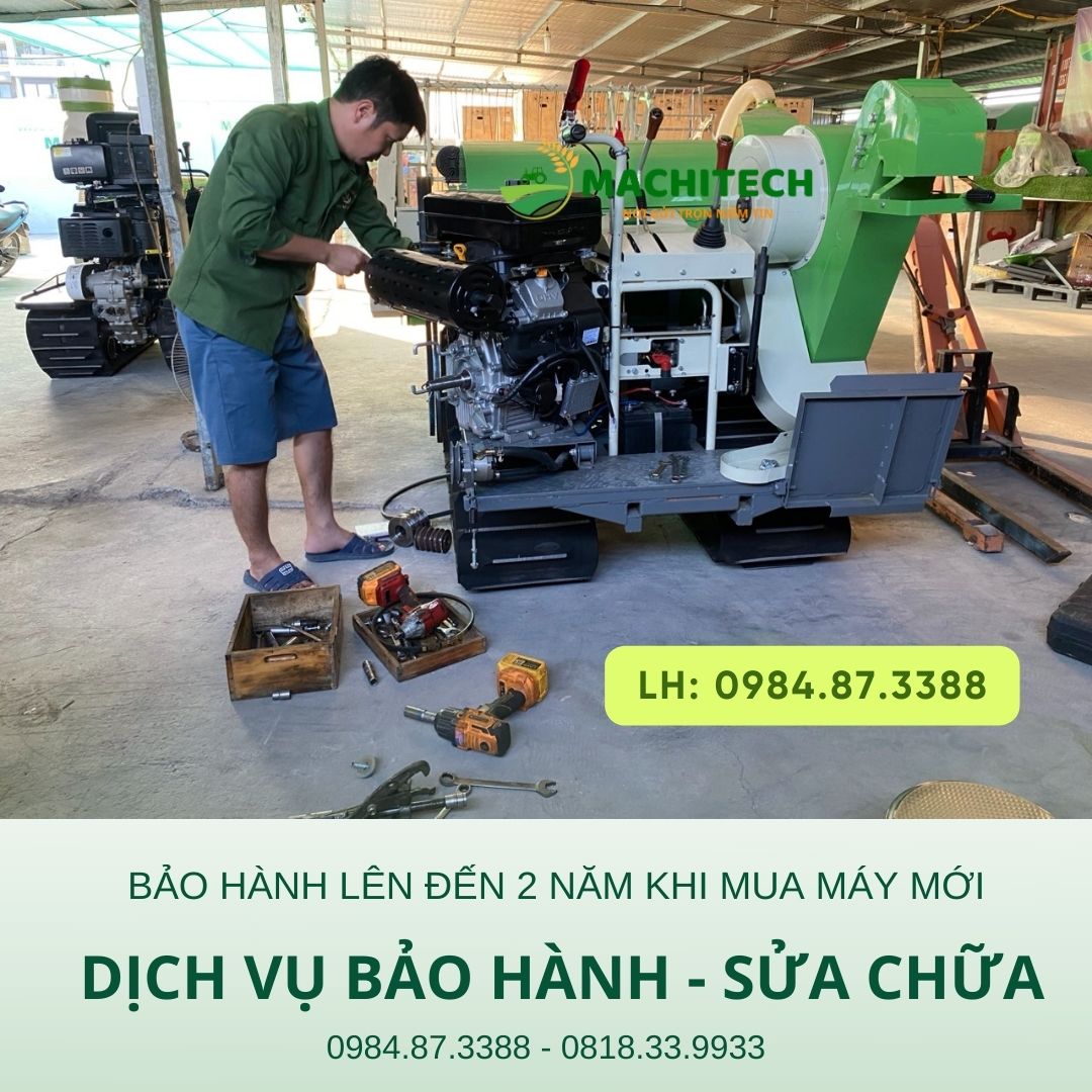 Bảo hành máy gặt lúa mini